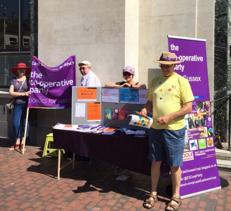 Co-operative Party on street stall