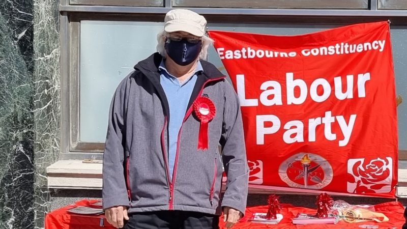 Graham Dean at the Labour Street Stall ESCC Election