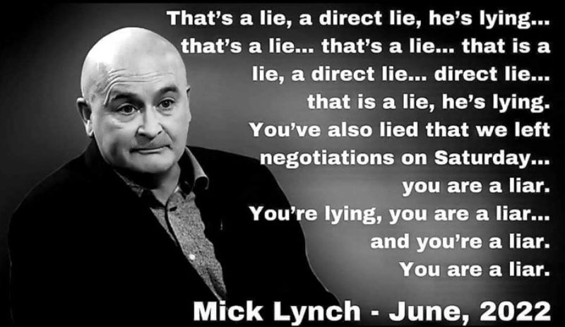 Mick Lynch RMT - That